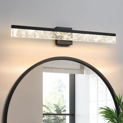 AIJIASI 39-Inch Brushed Gold Vanity Light Fixture, 28W Dimmable LED Modern Light Bar for Bathroom Mirror, Restroom, Bedroom (3000K)