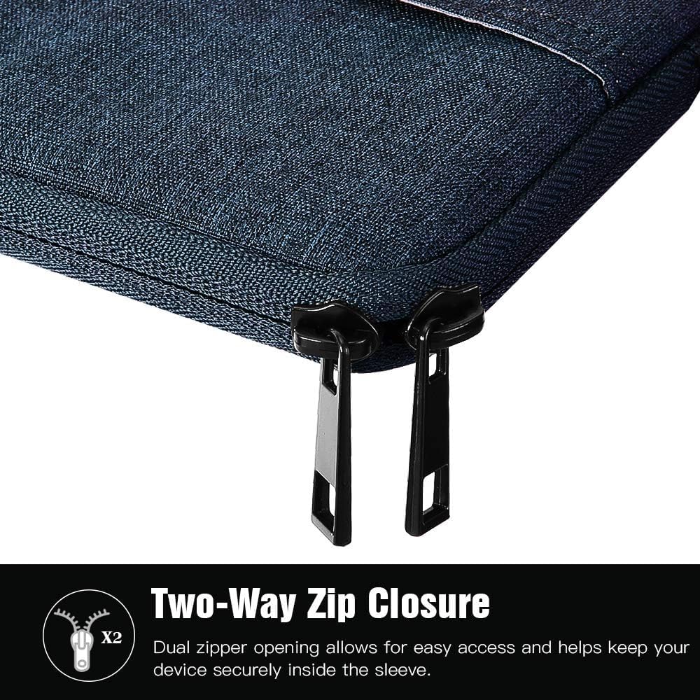 TiMOVO 9-11" Tablet Sleeve Bag for iPad 11-inch A16 2025, iPad 10.9"/10.2"| Air 11 Inch/5th/4th Gen. 10.9", Galaxy Tab A9+/A11Plus 11", Protective Bag Fit Smart Keyboard, Dusty Blue