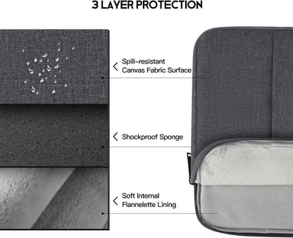 17 inch 360° Protective Laptop Case Sleeve for 2025 HP 17.3 Touchscreen Laptop,Envy 17,Pavilion 17,ASUS Vivobook 17, Shockproof Water-Resistant Computer Bag w/Accessory Pocket