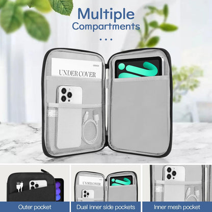 Dadanism 9-11" Tablet Sleeve Bag Carrying Case for iPad (A16) 11th Gen 11", iPad 10th Gen 10.9" Air 5/4, iPad Air M4/Pro 11", iPad 9/8/7th, Galaxy Tab A11+ Plus 11", Remarkable 2 10.3", Black