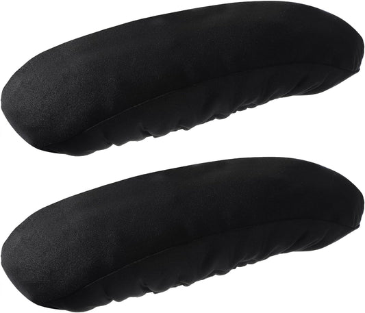 2 Pcs Office Chair Armrest Covers, Stretchable Armrest Protectors, Removable Arm Rest Covering, Washable Office Seat Hand Rest Protector for Computer Chair, Black