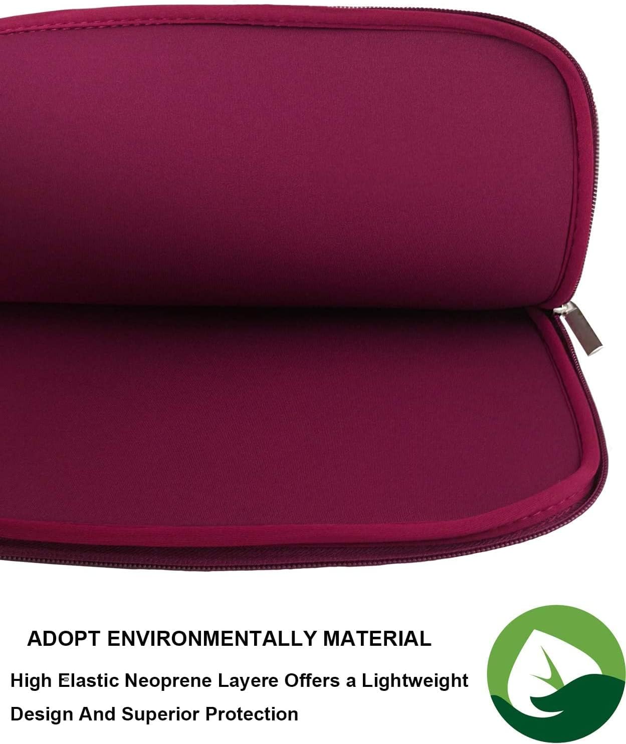 Naukay Laptop Sleeve Case, 15.6 Inch,Resistant Neoprene Notebook Computer Pocket Case/Tablet Briefcase Carrying Bag Compatible Asus/Dell/Fujitsu/HP/Sony/Toshiba/Acer- (Black)