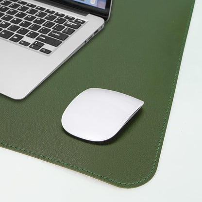 AFIING Large Desk Mat 47" x 17", Dual-Sided Natural Cork & PU Leather Desk Pad, Non-Slip Waterproof Mouse Pad for Office, Home & Gaming, Black