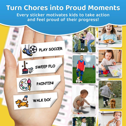 Upgraded Slider Dry Erase Chore Chart for Kids, Whiteboard Magnetic Chore Chart for 2 Kids, Reusable Morning/Bedtime Routine Chart for Kid Toddlers Teens Adult, Visual Schedule for Kid with Autism