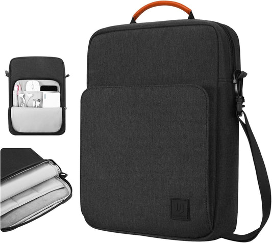 Dadanism 9-11 Inch Tablet Sleeve Bag Carrying Case with Shoulder Strap for iPad (A16) 11", iPad 10th Gen 10.9", iPad Air M4/Pro M5 11", iPad 9/8/7th 10.2", Galaxy Tab A11+ Plus 11", Cloudy Pink