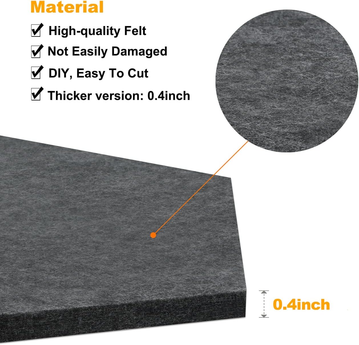 8 Pack Hexagon Felt Bulletin Board Tiles - 12" Large Thick Pin Board for Walls with 30 Push Pins, DIY Boards for Office Home School Decor, Aesthetic Hex Cork Board Alternative