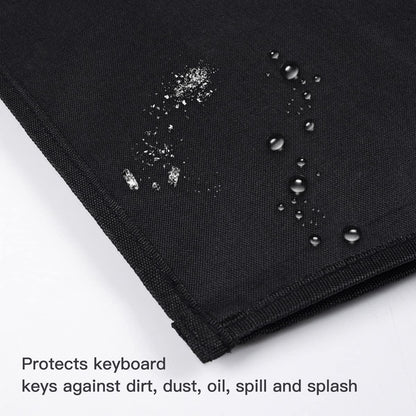 imComor Keyboard Dust Cover Sleeve Bag for Universal 60% 75% 80% Wireless/Wired Gaming PC Computer Keyboards Dust Cover, Logitech/Dell/Corsair/Redragon/Arteck/Apple Keyboard Protector-Black