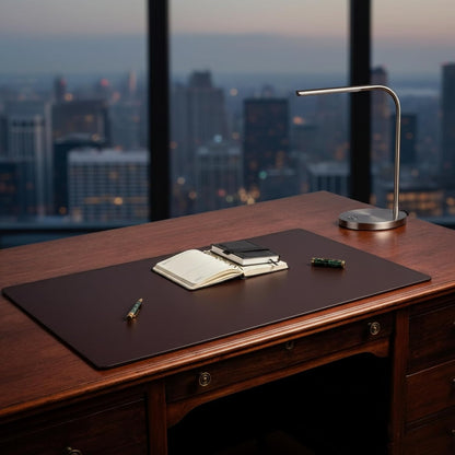 Dacasso Leather Desk Pad Without Side Rails