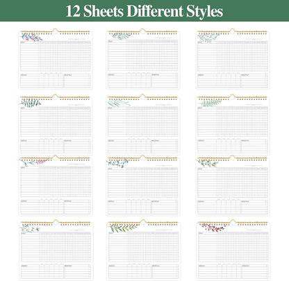Habit Tracker Calendar- 12 Months Undated Daily, Weekly & Monthly Habit Tracker Journal, Writable Habits Track Calendar for Goal Setting, Boost Productivity, Workout Motivation & Self Care Tool