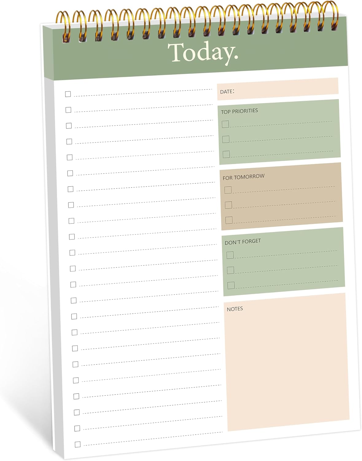 104 Pgs To Do List Notepad - Daily Planner Notepad Undated 52 Duplex-Printed Undated Sheets Tear Off, 6.5" x 9.8" Checklist Productivity Organizer with Hourly Schedule for Tasks