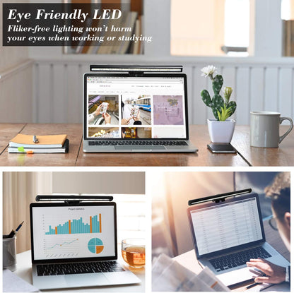 Monitor Light, Screen Light Bar Computer e-Reading LED Task Lamp, 3 Color Modes LightBar, 10 Brightness, USB Powered Monitor Lamp