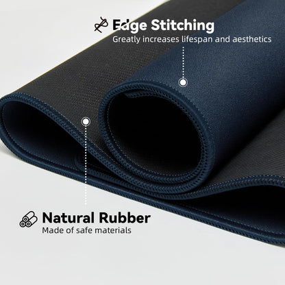 Reniteco Waterproof Large Gaming Mouse Pad with Durable Stitched Edges, Non-Slip Rubber Base, Grainy Jacquard Mouse Mat Desk Pad for Home Office Gaming, 31.5''x11.8''x0.12'', Matte Beige