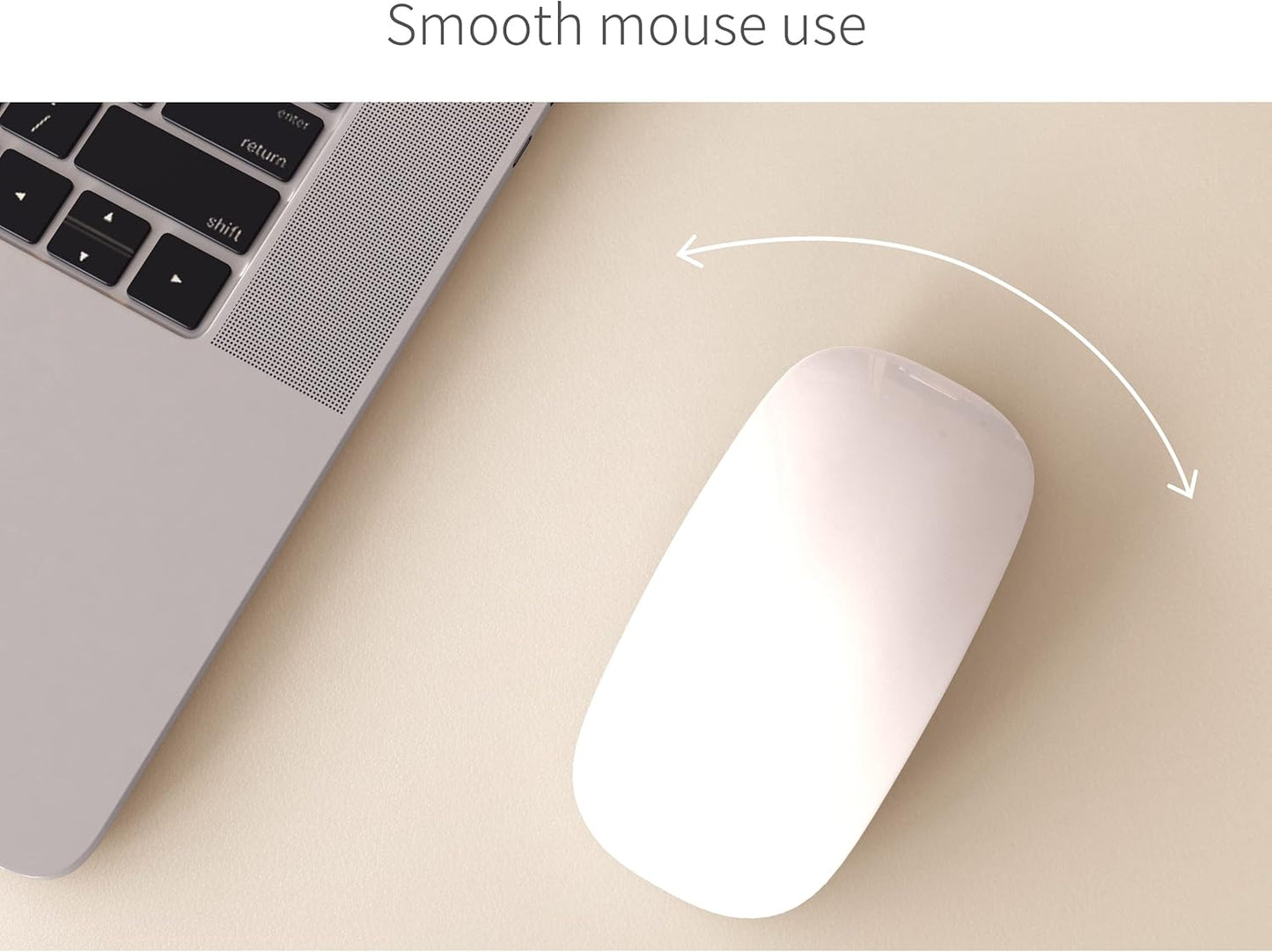 RENMTURE Dual-Sided Mouse Pad, Natural Cork & PU Leather Large Desk Pad for Office and Home Work, Desk Protector Non-Slip, Waterproof, Easy Clean (Olive Green, 32"x16")