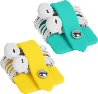 Headphone Case Cord Organizer Earbuds Holder Earphones Case Wrap Winder Headset Keeper Cord Manager Cable Organizer Black | Cord Organizer