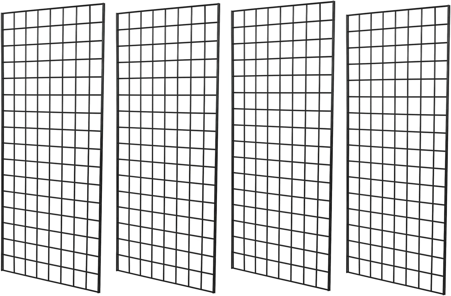 Grid Wall Commercial Grade Gridwall Panels – Heavy Duty Grid Panel for Any Retail Display Wall Grid 2' Width x 6' Height, White (Pack of 3)