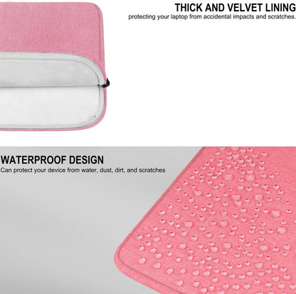 Laptop Sleeve 15.6 Inch, Shockproof Protective Traveling Computer Case, Water Resistant Portable Laptop Carrying Bag Compatible for Lenovo, HP, Dell, Asus,MacBook, Notebook, Black