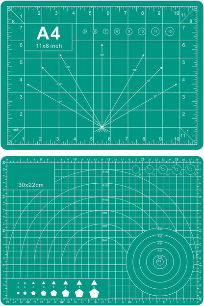 Self Healing Cutting Mat, 23" x 35", Double-Sided Rotary Cutting Mat for Sewing, Quilting, Scrapbooking, Fabric & Craft Cutting Board, (A1), Green