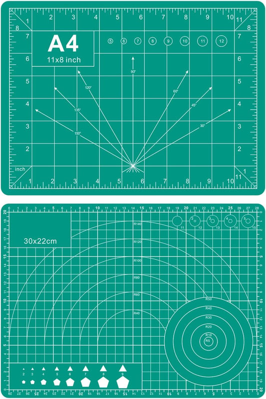 Self Healing Cutting Mat, 23" x 35", Double-Sided Rotary Cutting Mat for Sewing, Quilting, Scrapbooking, Fabric & Craft Cutting Board, (A1), Green