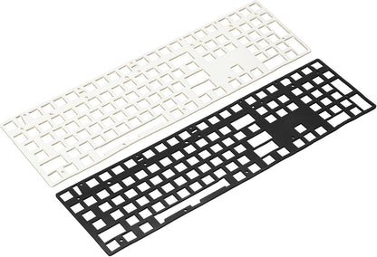 PATIKIL 5 x 17 Inch Keyboard Foam, 2Pcs 104/108 Layout Keyboard Sound Dampening Foam Pad Gasket Switches Dampener for Mechanical Key Boards, Black/White