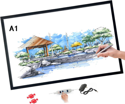 lqiflvc Extra Large Artist Light Box A0 Tracer LED Artcraft Tracing Pad Used 47in for Large-Scale Diamond Painting Production/Corporate Advertising Display/School Painting Works Display