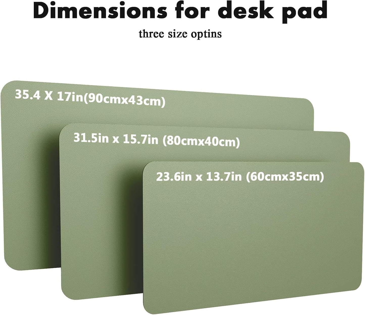 YSAGi Double-Sided Desk Pad, 31.5"x15.7"Leather Desk Mat, Eco Cork Desk Pad Protector,Large Mouse Pad,Waterproof Desk Blotter for Office/Home(Coffee)