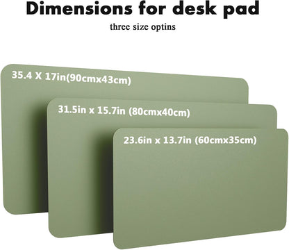 YSAGi Double-Sided Desk Pad, 31.5"x15.7"Leather Desk Mat, Eco Cork Desk Pad Protector,Large Mouse Pad,Waterproof Desk Blotter for Office/Home(Coffee)