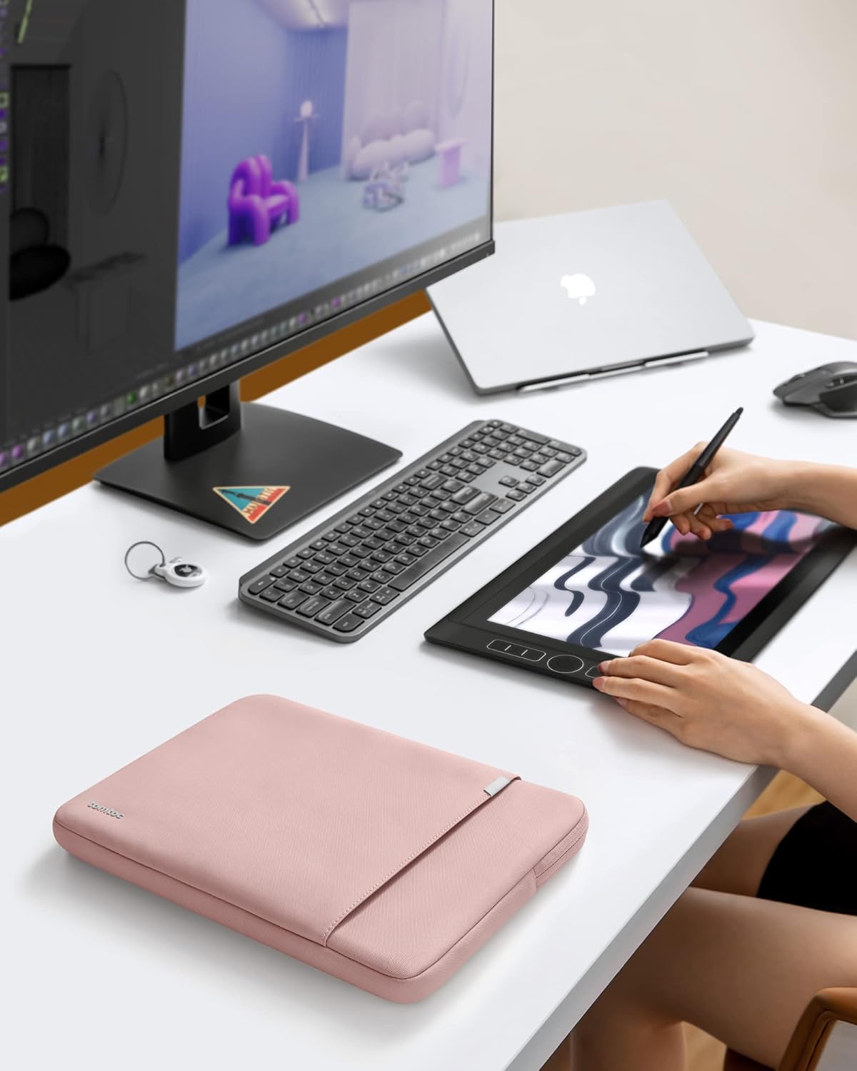 tomtoc 360° Protective Tablet Sleeve for 2026 iPad Air 11-inch (M4/M3/M2), iPad Pro 11-inch (M5/M4/4th/3rd/2nd/1st Gen) with Magic Keyboard/Smart Keyboard Folio, 11" iPad Water-Resistant Tablet Case