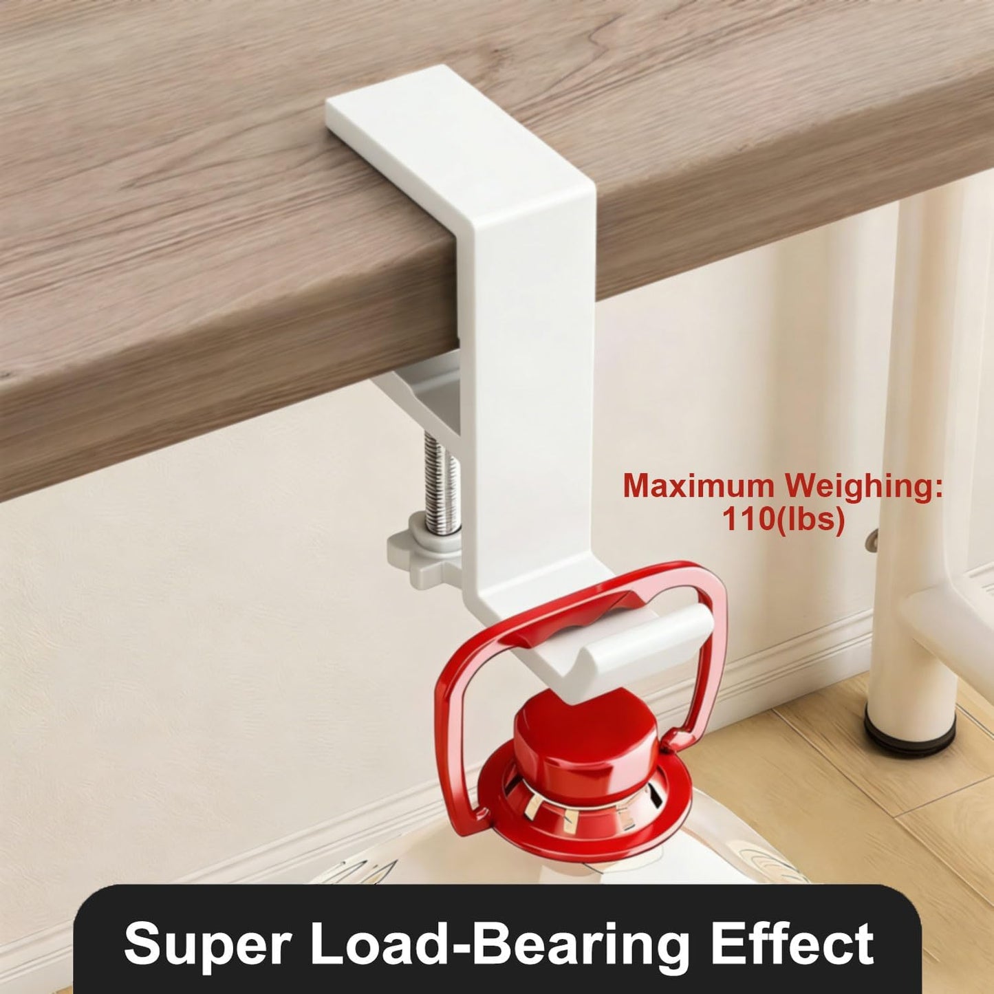 JAKO Headphone Stand - Aluminum Alloy Headphone Holder, Under Headset Stand for Desk Fit for PC Gaming Headset Hanger Hook Suitable for Office, Computer, Student Class Desk, Handmade Creator Table