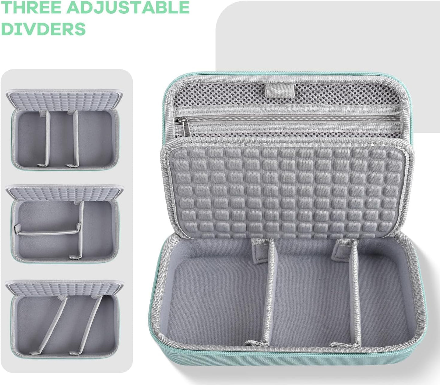 Hard Travel Electronic Organizer Case for MacBook Power Adapter Chargers Cables Power Bank Apple Magic Mouse Apple Pencil USB Flash Disk SD Card Hard Drive Waterproof Shockproof Carrying Bag, Black