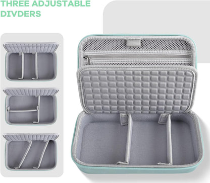 Hard Travel Electronic Organizer Case for MacBook Power Adapter Chargers Cables Power Bank Apple Magic Mouse Apple Pencil USB Flash Disk SD Card Hard Drive Waterproof Shockproof Carrying Bag, Black