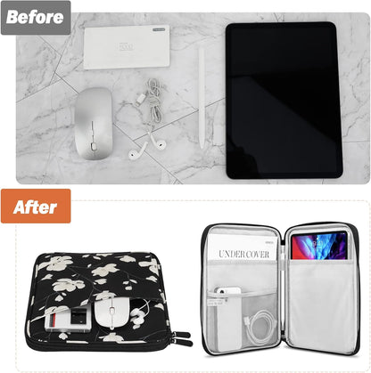 MoKo 9-11 Inch Tablet Sleeve Case, Fits New 11inch iPad Air M4/Pro M5, iPad A16 11", i-Pad 10/9/8/7th/Air 5/4th 10.9"/10.2", Tab S9/S8 11", Protective Bag Carrying Case with Pocket, Dark Gray