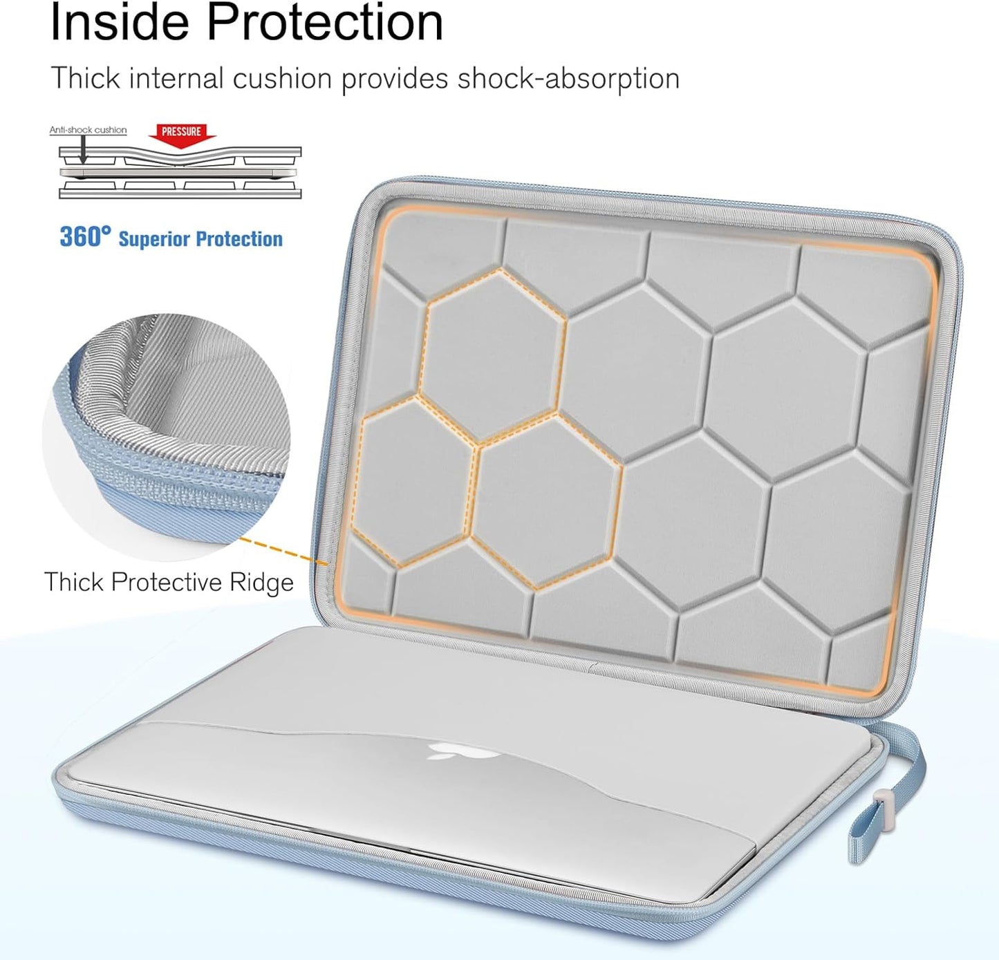FINPAC Hard Laptop Sleeve Case for MacBook Neo A18 Pro,13 inch MacBook Air 2026 M5/M4/M3/M2/M1,14 inch MacBook Pro 2026 M5/M4/M3/M2 Pro/Max,Waterproof Case for Dell,Surface Laptop,HP,Acer,Black | Hard
