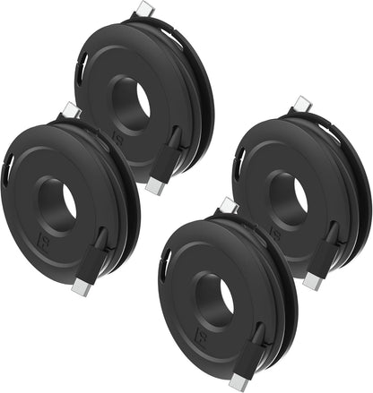 Side Winder Mini and Max Headphone, Earbud and Charging Cable Winder and Organizer Perfect for Wrapping Earbuds and Cords for Travel and Organization 4-Pack (White, Max)