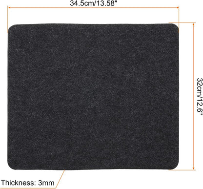 PATIKIL 9"x8" Mouse Pad, Felt Dual Side Soft Desk Pad Writing Mat for Office Home, Light Gray