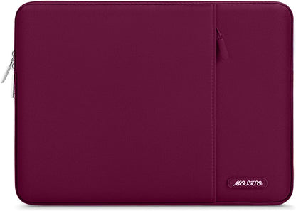 MOSISO Laptop Case 13.3 inch, 13-13.3 inch Laptop Sleeve Compatible with MacBook Air/Pro 13/Pro 14 M5 M4 M3 M2 M1, HP Dell ASUS Lenovo,Polyester Vertical Computer Sleeve Bag with Pocket, Antique Green - Colors A