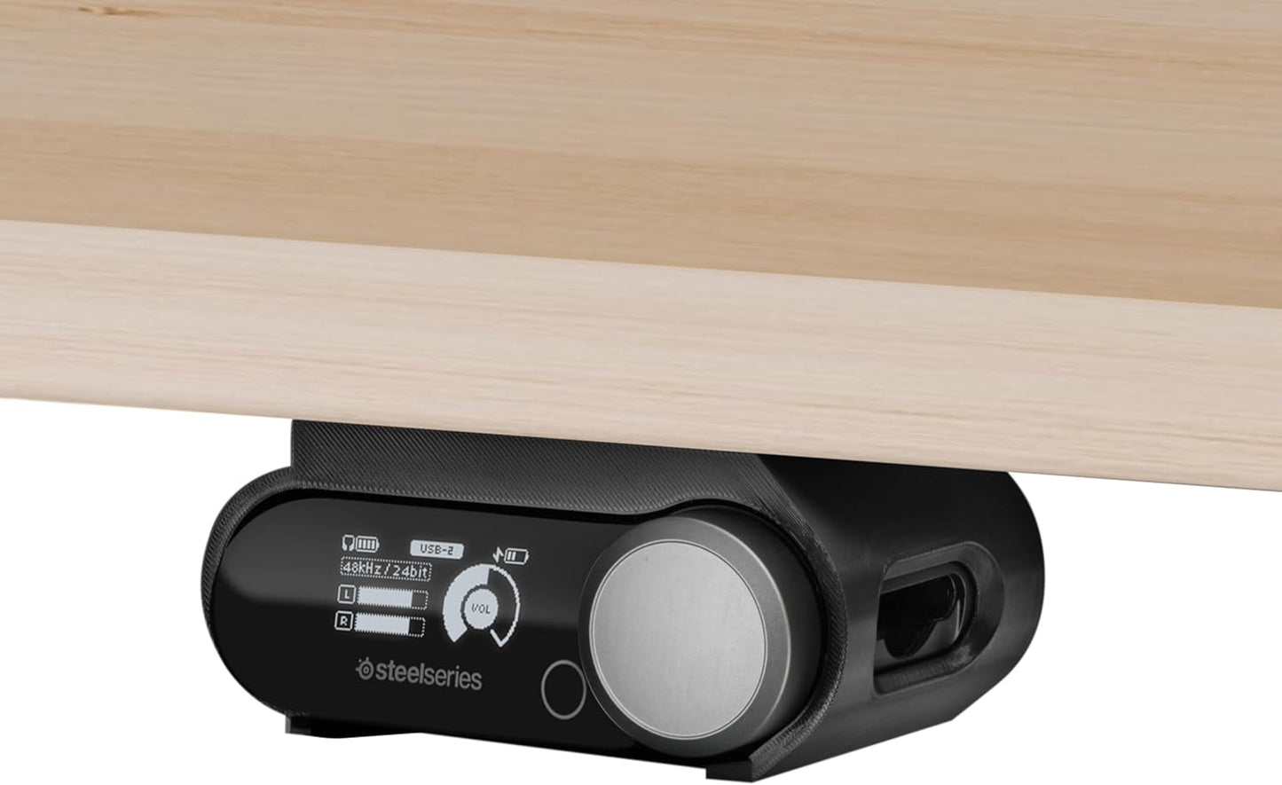 Under Desk Headphone Hanger Stand for Steelseries Arctis Nova Pro Wireless Headsets with Dock for the Wireless Base Station by Brainwavz (HPS02)