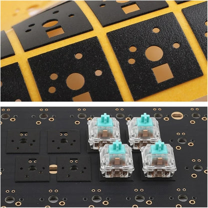 120 Pieces Mechanical Keyboard Switch Sticker Noise Dampener Foam Sound Reduction Insulation Film Fit for Switch Stabilizer(PORON)