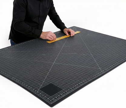 NEWBRAUG 18'' × 24'' Perfect Self Healing Cutting Mat, Non-Slip Gridded Rotary Cutting Board, Necessary for Quilting, Sewing, Craft, Fabric & Scrapbooking(Green/Black)…