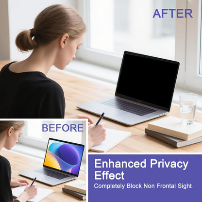 2 Pack Magnetic Hanging Computer Privacy Screen 24 Inch for 16:9 Widescreen Monitor, Removable Privacy Screen Anti Glare Blue Light Computer Screen Privacy Shield, Anti-Scratch 24in Protector Film