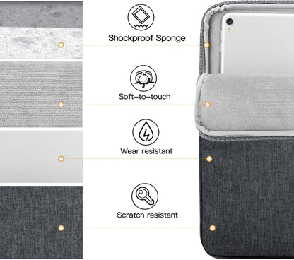 TiMOVO 9-11" Tablet Sleeve Bag for iPad 11-inch A16 2025, iPad 10.9"/10.2"| Air 11 Inch/5th/4th Gen. 10.9", Galaxy Tab A9+/A11Plus 11", Protective Bag Fit Smart Keyboard, Dusty Blue