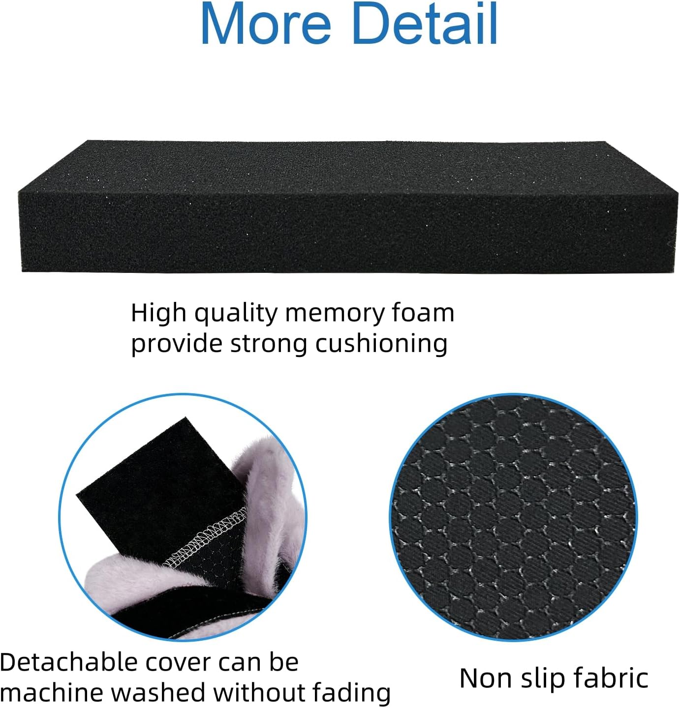 SPRING SEAON Wheelchair Armrest Covers 2 Pack Soft Memory Foam Wheelchair armrest Pads Wicking Washable for Office Transport Chair (Black)