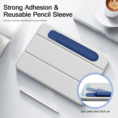 MoKo Pencil Case Holder, Adhesive Silicone Pencil Protected Sleeve Compatible with Apple Pencil Pro/ (USB-C)/ 1st/ 2nd Generation, Similarly Sized Styluses Accessories, Black