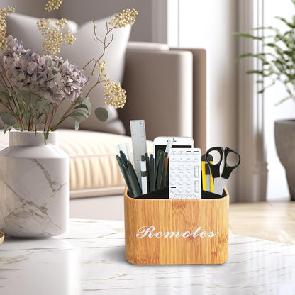 Round Leather Art Supply Organizer,Remote Control Holder,360 Degree Rotating,Multi-Functional Pencil Holder,4 Compartments Desktop Stationary Organizer(1-Fractal Flower) | Round - Colors A