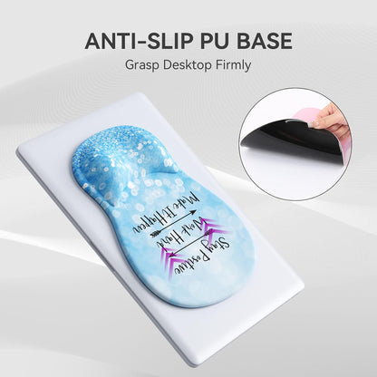 Ergonomic Mouse Pad with Wrist Rest,Cute Gel Mousepad Wrist Support - Small Mini Portable for Travel Mouse Pads for Desk Laptop,Computer,Office & Home Decor (Pink&Light Pink)