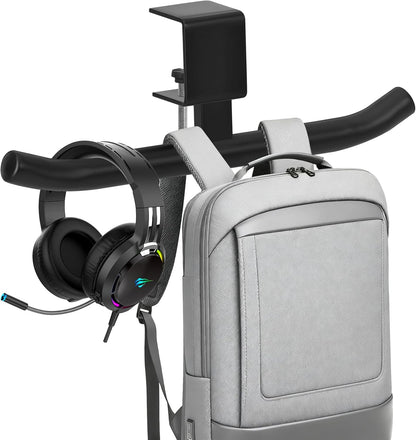 Desk Hook for Bag, Adjustable Backpack Hanger for Desk Under Desk Backpack Holder Bags Hanger for Table, Classroom, Office