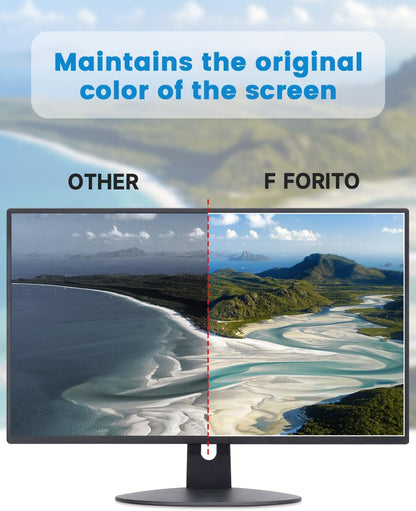 F FORITO 2-Pack 24 inch 16:9 Matte Anti Glare Computer Screen Cover, Anti Glare Eye Protection Film Compatible with All 24" Widescreen Monitors with 16:9 Aspect Ratio (20.9"W x 11.8"H) Not for 16:10