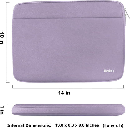 Laptop Case Sleeve 15.6 inch, Shockproof Protective Notebook Case with Accessory Pocket, Briefcase Carrying Laptop Cover for 15.6" HP, ASUS, Dell, Lenovo, Acer, Black