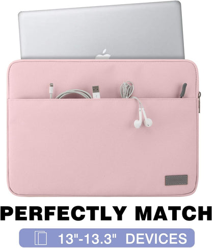 MoKo 9-11 Inch Tablet Sleeve Bag Carrying Case Fits iPad Pro 11 M5/Air M3, iPad A16 2025, i-Pad 10th 10.9, i-Pad 9/8/7th Gen 10.2, iPadAir 5/4th 10.9, Tab S8 11"/Tab A 10.1,Cloudy Pink