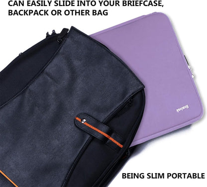 Laptop Sleeve 15.6 Inch, Durable Shockproof Protective Cover Flip Case Briefcase Carrying Computer Bag Case Compatible with 15.6 Inch HP, ASUS, Lenovo, Acer, Notebook, Computer, Black