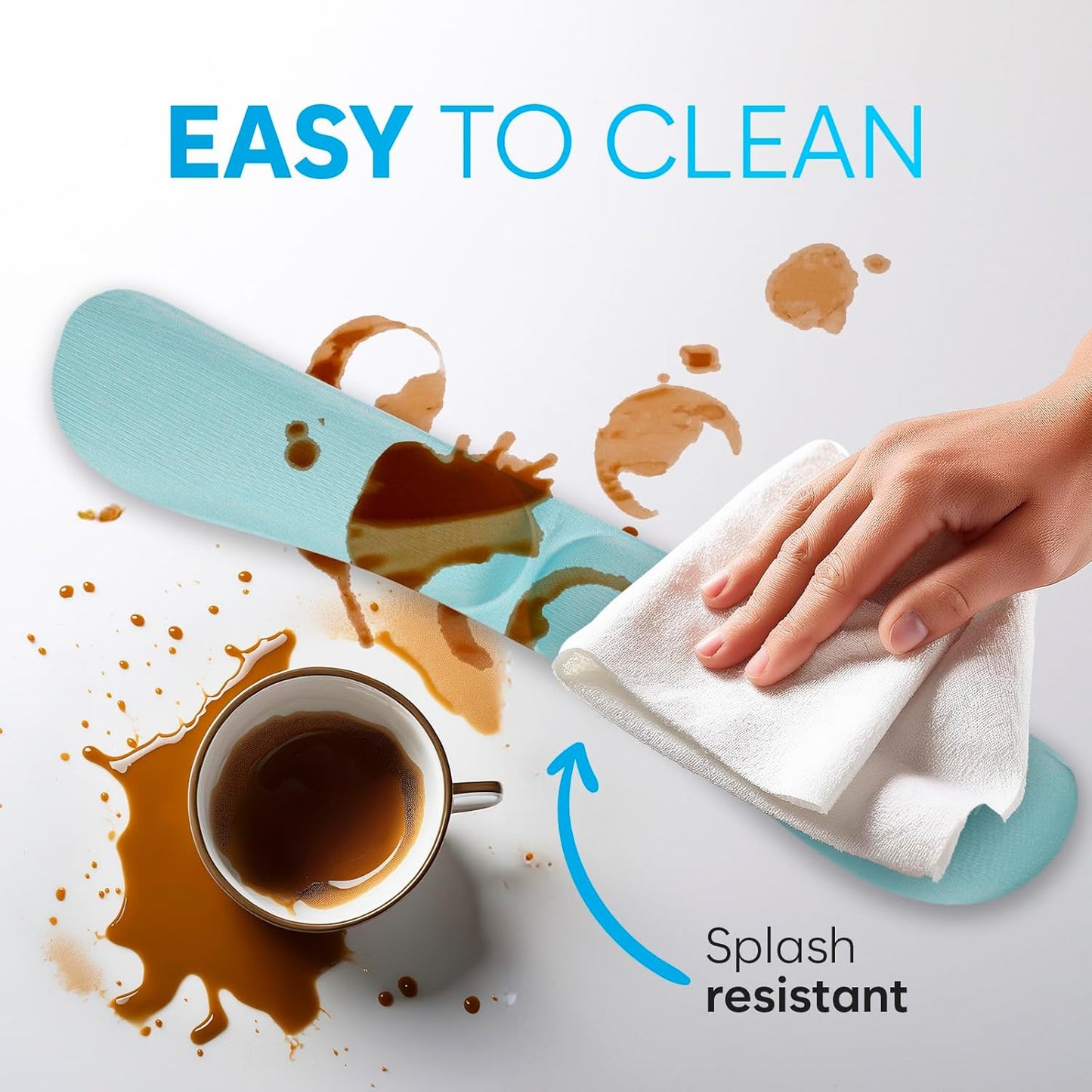 KLIM Mouse & Keyboard Wrist Rest Set - Silky Gel Memory Foam - Ergonomic Wrist Rest for Computer Keyboard, Wrist Pad for Keyboard + Wrist Rest for Mouse - for Gaming and Office - Pain Relief - Pink